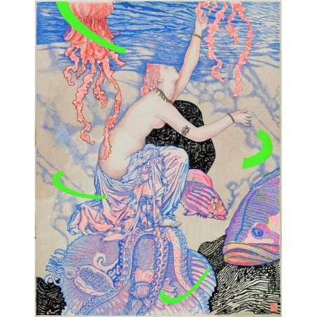 Thetis sous le bateau des argonautes von Elia Pagliarino