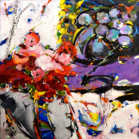 Le bouquet de fleurs by Bernard Cadène