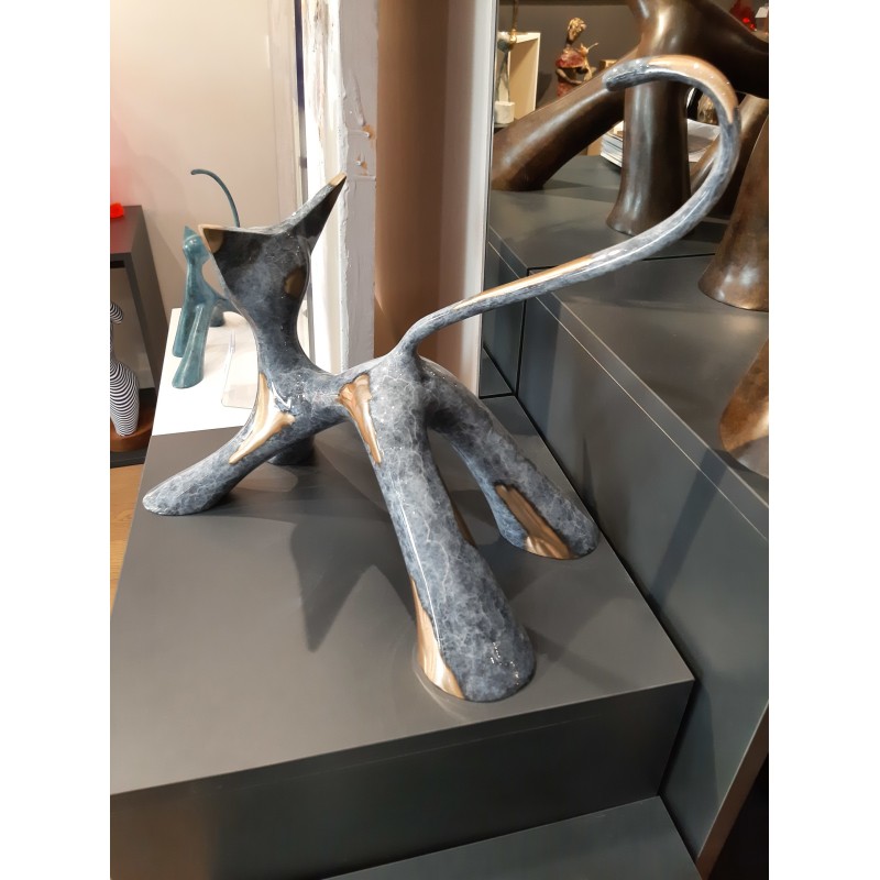 Cha'ventile EA III/IV Marbré gris brossé brillant par Lolek Sculptu...