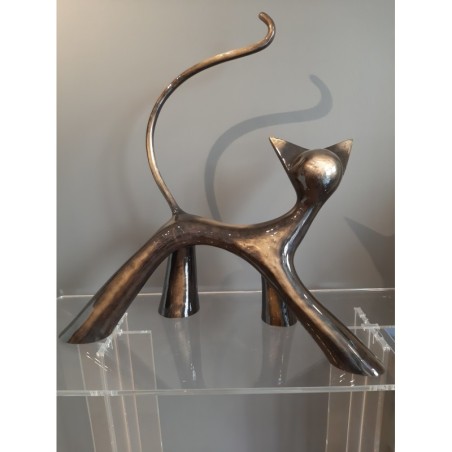 Grand Cha-cha-chat 8/8 Noir brossé brillant door Lolek