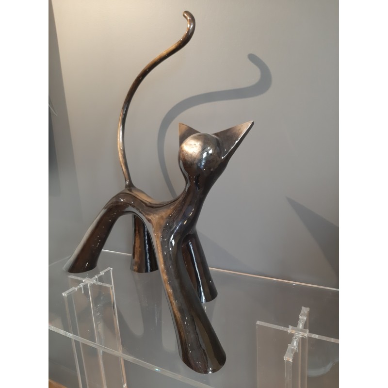 Grand Cha-cha-chat 8/8 Noir brossé brillant door Lolek