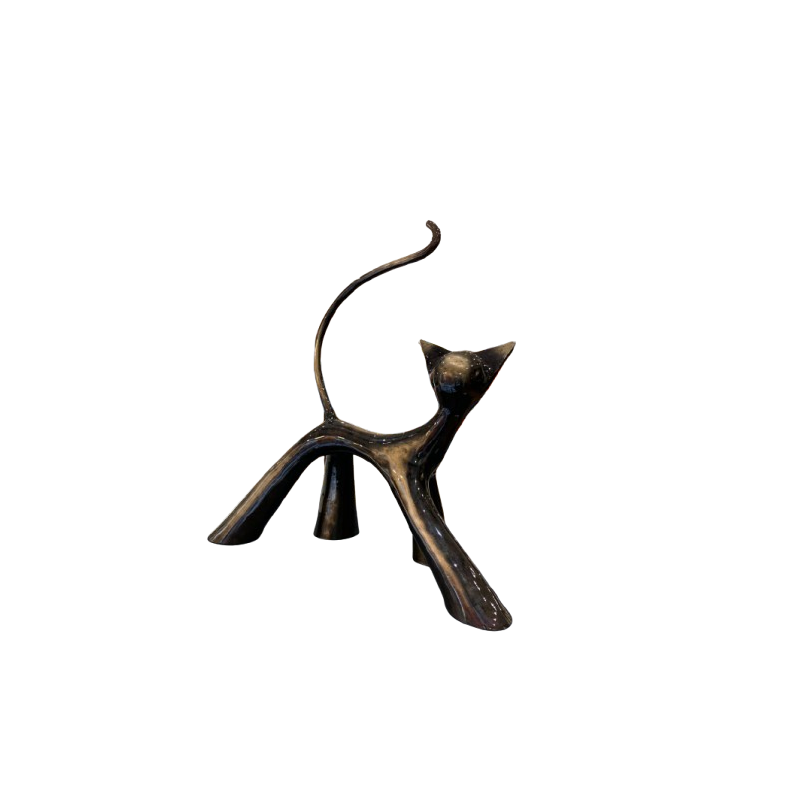 Grand Cha-cha-chat 8/8 Noir brossé brillant by Lolek