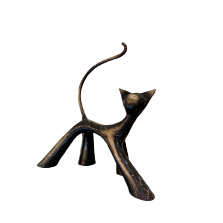 Grand Cha-cha-chat 8/8 Noir brossé brillant by Lolek