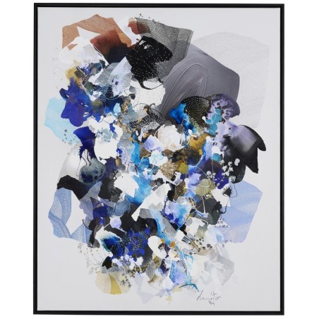 Peinture abstraite en acrylique sur toile, d'art organique par l'artiste peintre damien demaiter