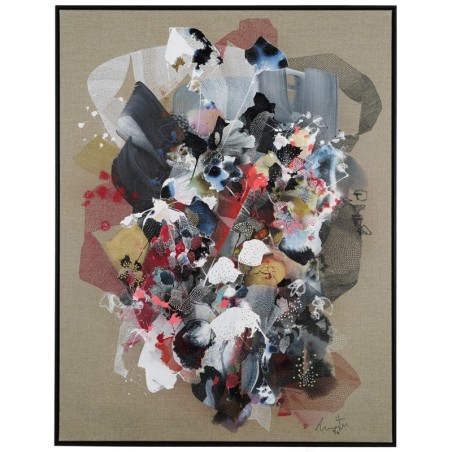 Tableau abstrait en peinture acrylique, d'art organique par l'artiste peintre damien demaiter