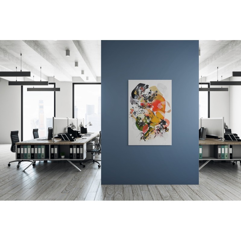 Peinture abstraite en acrylique sur toile, réalisée par l'artiste peintre Damien Demaiter.