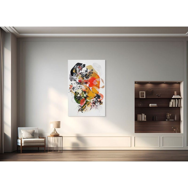 Peinture abstraite en acrylique sur toile, réalisée par l'artiste peintre Damien Demaiter.