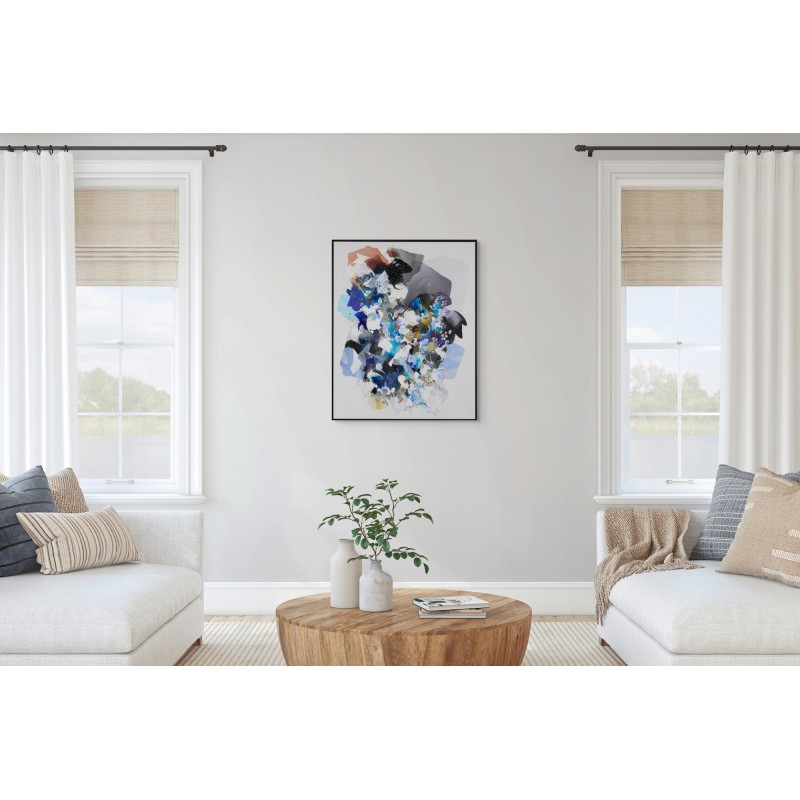 Peinture abstraite en acrylique sur toile, réalisée par l'artiste peintre Damien Demaiter.