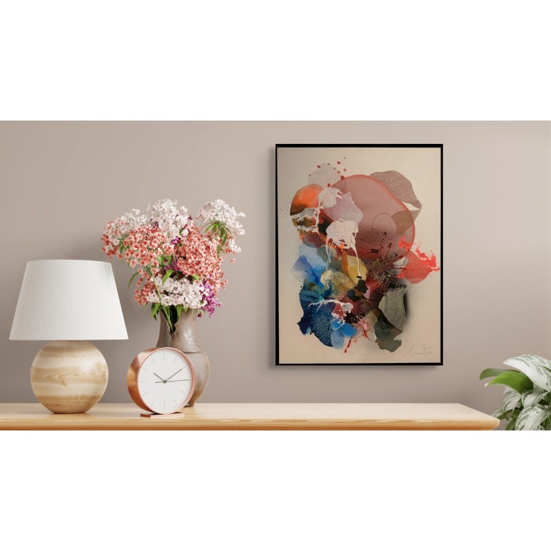 Peinture abstraite en acrylique sur toile, réalisée par l'artiste peintre Damien Demaiter.