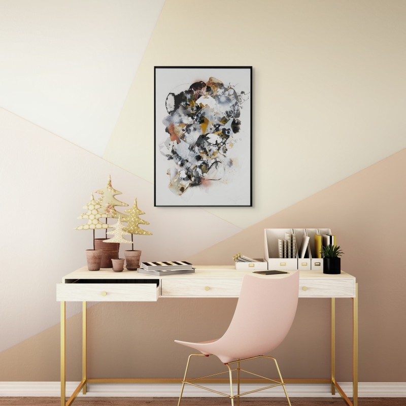 Peinture abstraite en acrylique sur toile, réalisée par l'artiste peintre Damien Demaiter.