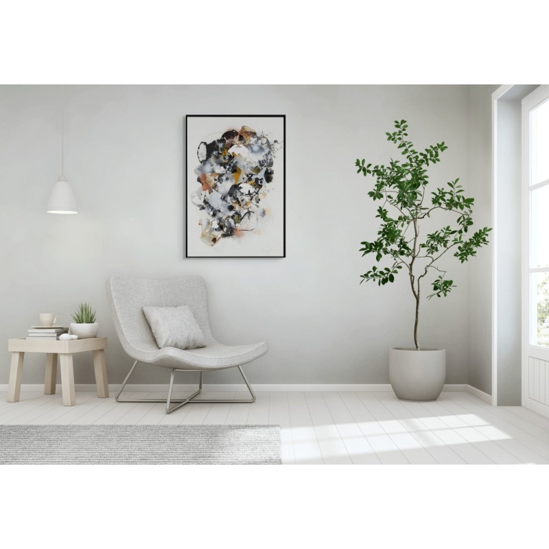 Peinture abstraite en acrylique sur toile, réalisée par l'artiste peintre Damien Demaiter.