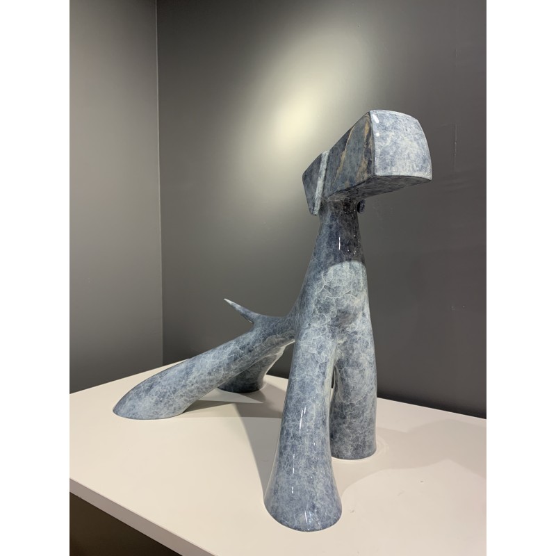 Grand Chien d'arrêt sculpture par Lolek Sculptures et Volumes