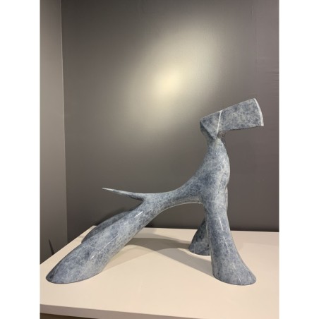 Grand Chien d'arrêt sculpture par Lolek Sculptures et Volumes