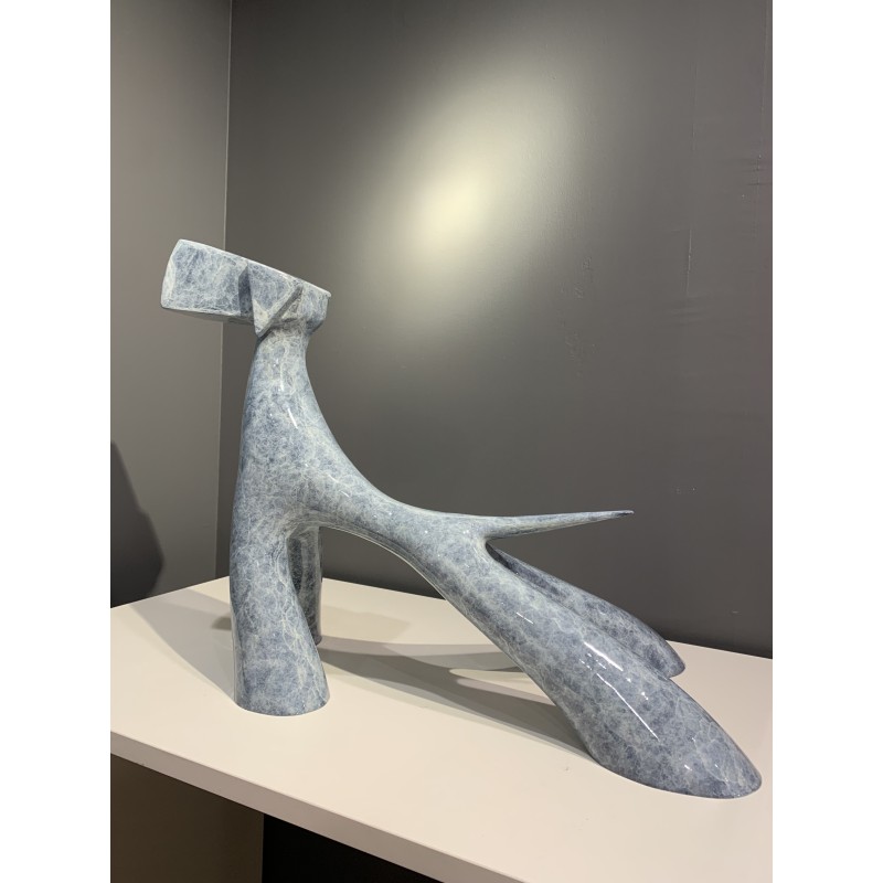 Grand Chien d'arrêt sculpture par Lolek Sculptures et Volumes