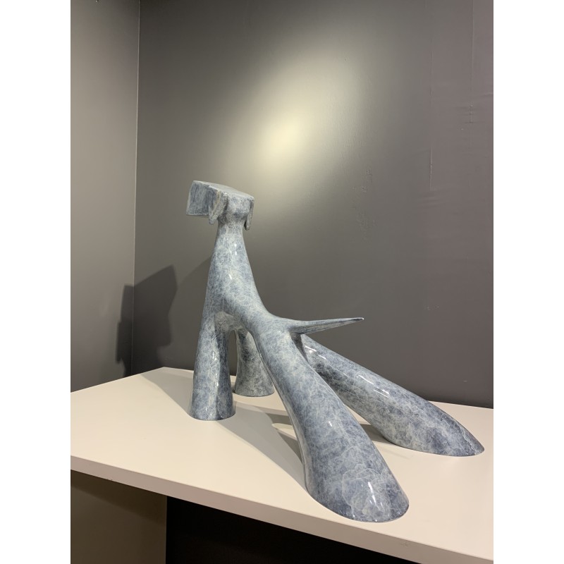 Grand Chien d'arrêt Skulptur von Lolek