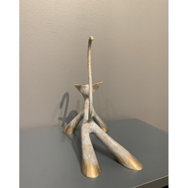 Petit chat d'arrêt beeldhouwwerk door Lolek