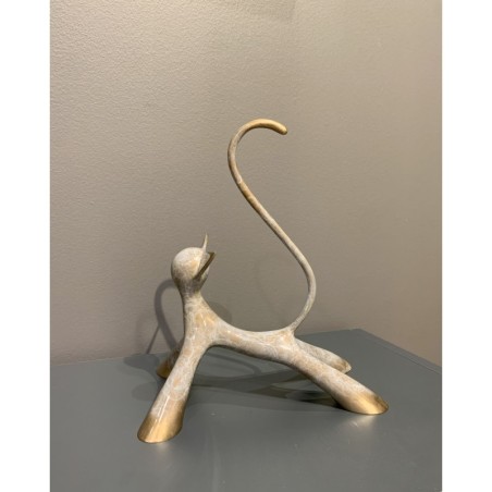 Petit chat d'arrêt Skulptur von Lolek