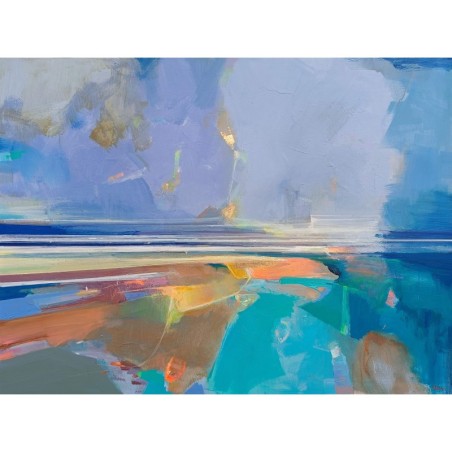 Grand format de paysage abstrait par Magdalena Morey