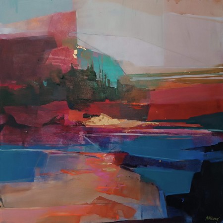 Petits formats de paysages abstraits par Magdalena Morey