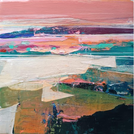Petits formats de paysages abstraits par Magdalena Morey