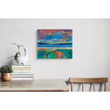 Petits formats de paysages abstraits par l'artiste Magdalena Morey