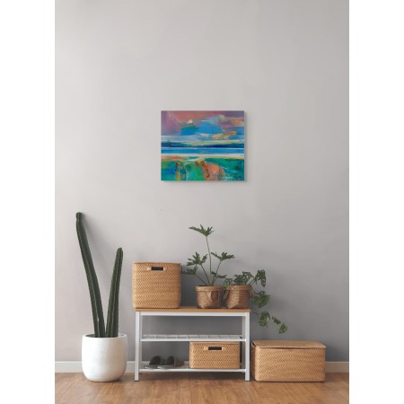 Petits formats de paysages abstraits par l'artiste peintre Magdalena Morey