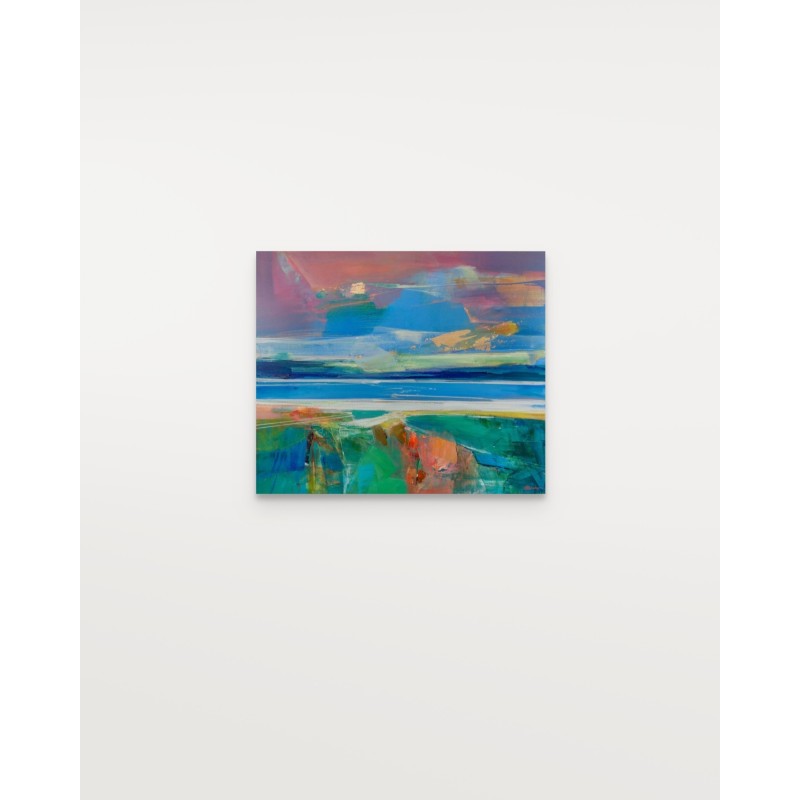 Petits formats de paysages abstraits par l'artiste Magdalena Morey