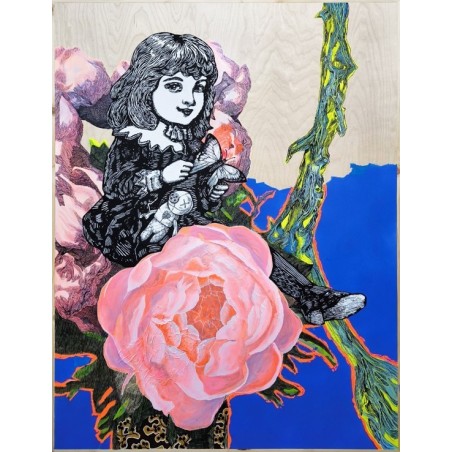 Alice In The Peonies von Elia Pagliarino