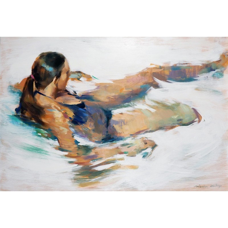 Waves and foam door Monica Castanys