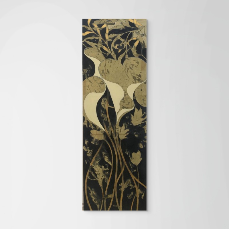 Noir profond et doré lumineux, création artistique de l'artiste Pascal Honoré.