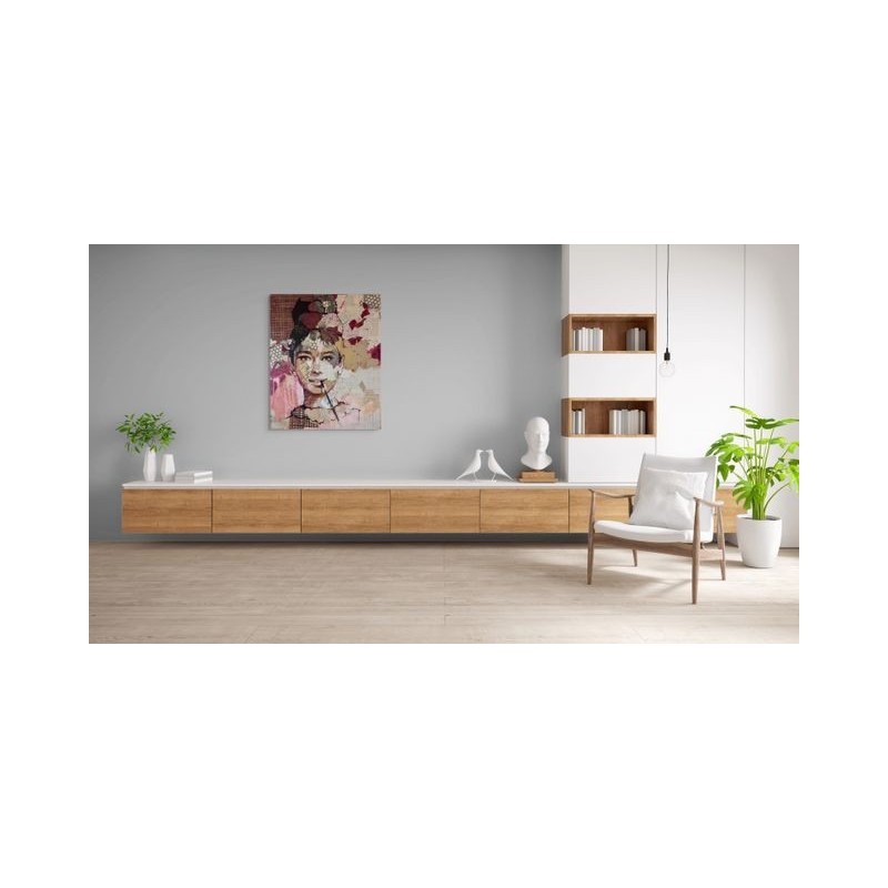 Œuvre originale inspirée de Breakfast at Tiffany’s, signée par l'artiste Carme Magem.