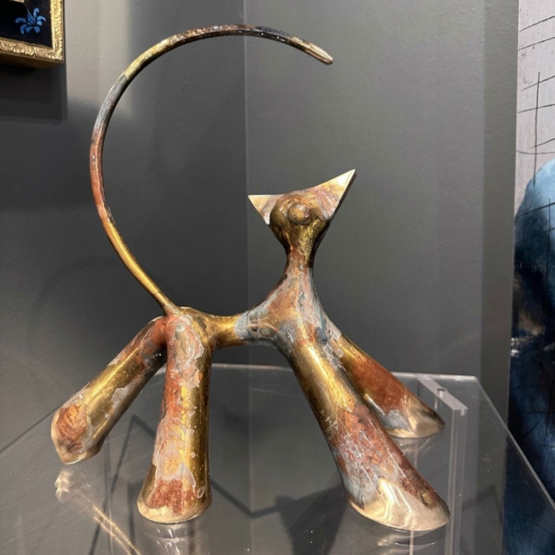 Petit Cha'guinche 5/8 sculpture par Lolek | Le Cube Vernet