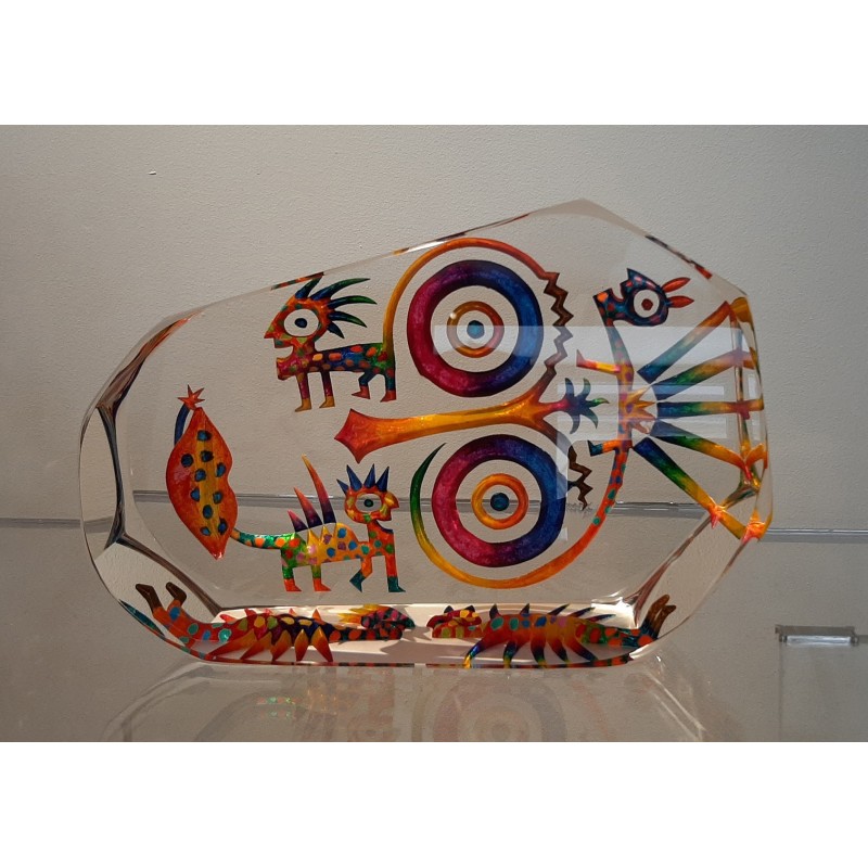 Imaginaire II, sculpture pièce unique en verre contemporain par artiste verrier