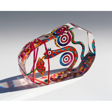 Imaginaire VI contemporary glass art sculpture by glass artist Czeslaw Zuber