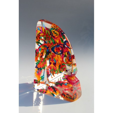 Imaginaire V sculpture en art du verre contemporain de l'artiste verrier Czeslaw Zuber