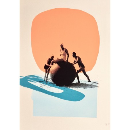 Valérie Bétoulaud - La boule sur la plage